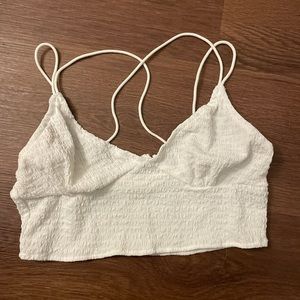 White Cropped tank top